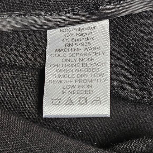 Susan Graver Trouser Pants Womens Plus 20W Black High Waisted Cropped Stretch - Picture 4 of 9